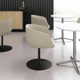 Slice Minimalist Office Fabric Meeting Side Chair - Gavisco Office Furniture
